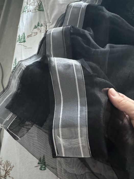 Продам тюли черная и цвет шампань