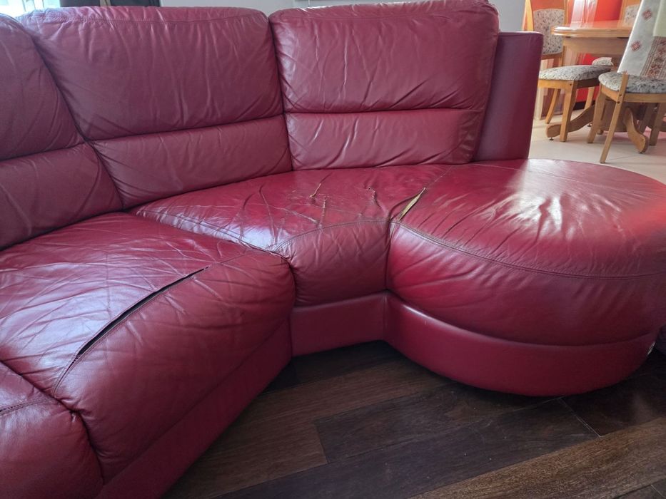 Диван естествена кожа