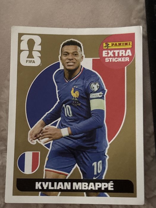 Kylian mbappé extra stiker gold