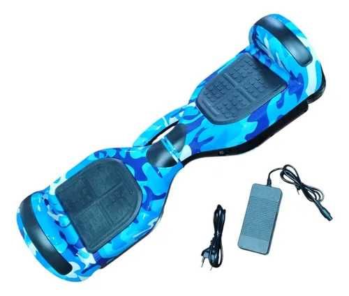Hoverboard 6,5 inch Camouflage Blue, cu Bluetooth, cu maner