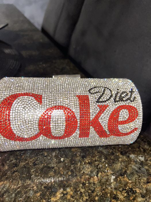Чанта клъч Diet Coke с камъчета