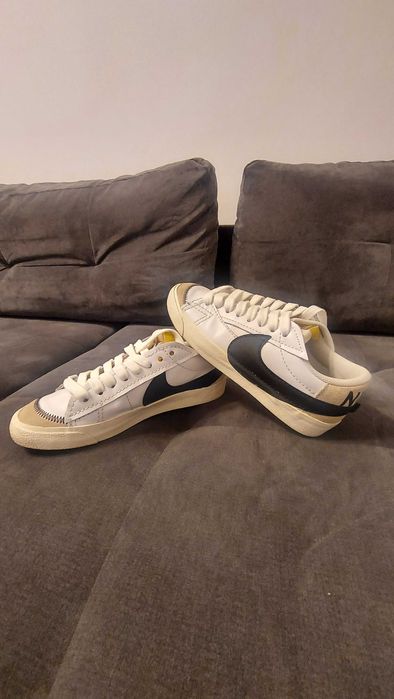 Nike Sportswear Ниски маратонки 'BLAZER 77 JUMBO' в Бяло