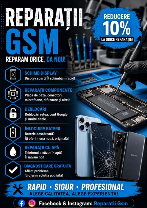 Reparatii telefoane-pc uri