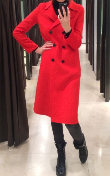 Palton ZARA din lână, masura M