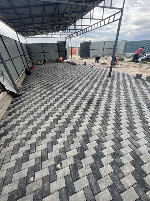 Укладка брусчатки