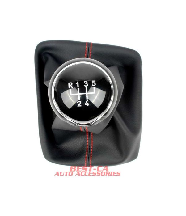 Nuca cu manson de viteze pentru Seat Leon 3 Mk3 (2013-2020) negru/rosu