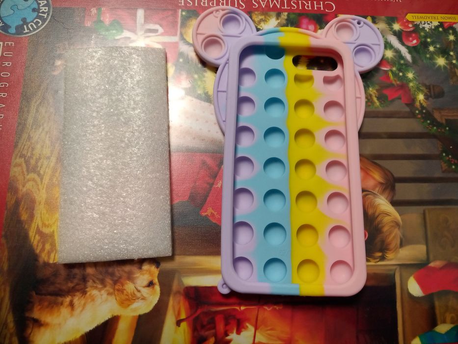 Чисто НОВ Калъф/ кейс ПОПИТ за iphone/айфон 6splus и 6plus и връзка за