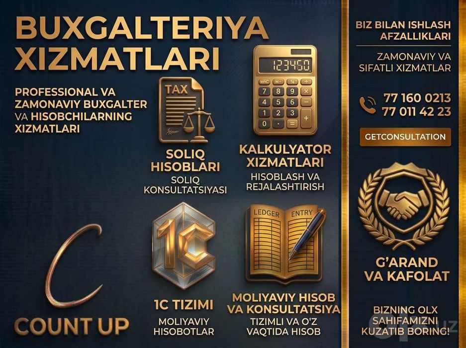 Bugalteriya xizmatlari "Count up" 5-yillik tajriba bilan