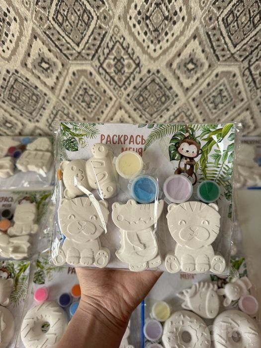 Гипсовые фигурки для раскрашивания. Наборы для творчества