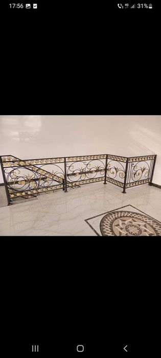 Balustrade din fier forjat.