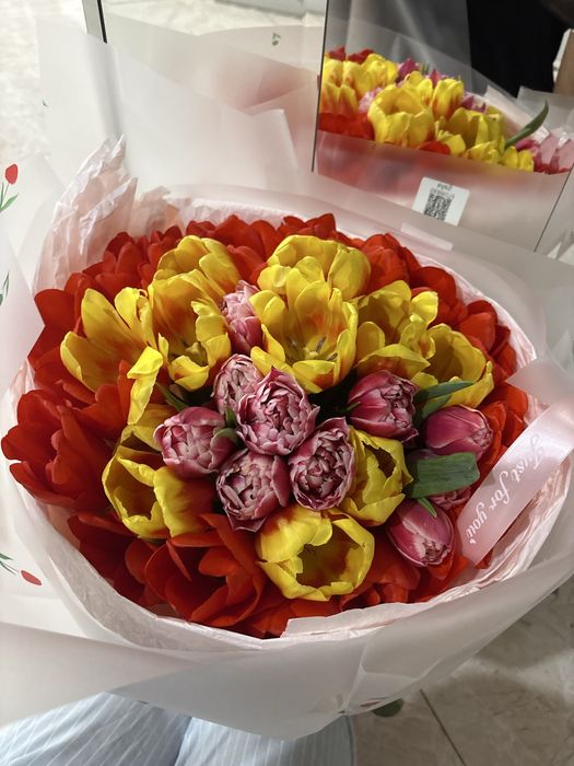 Букет,тюльпаны 50шт высокие