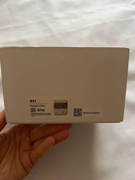 Imprimantă termică pentru etichete NIIMBOT B31, culoare Grey.