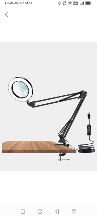 Продаётся настольная лампа с лупой б/у в отличном состояние.