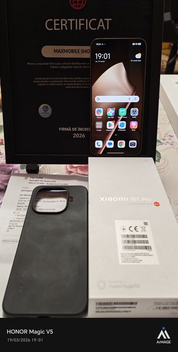 Xiaomi 15T Pro -256 GB / 12 GB RAM  / Mocha Gold / Garanție