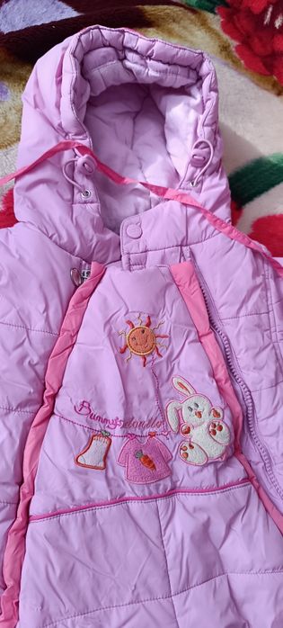 Комбинезон ЗИМА для девочки на рост 74