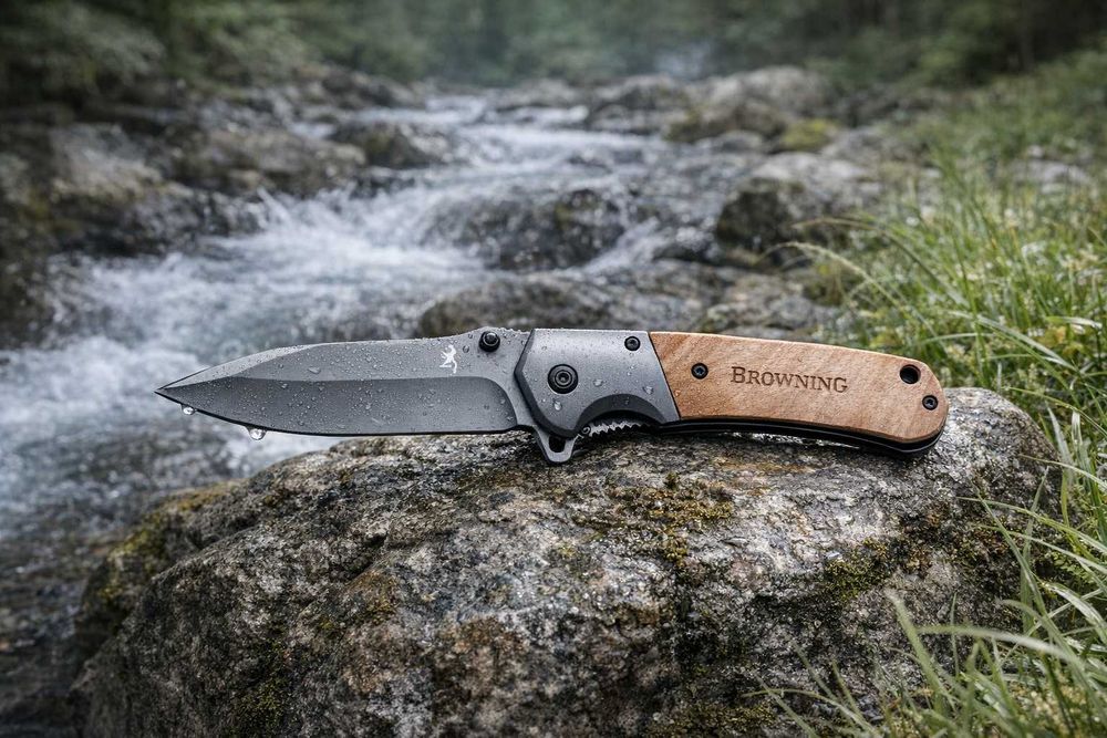 Сгъваем нож Browning 354 за туризъм, къмпинг, лов и риболов