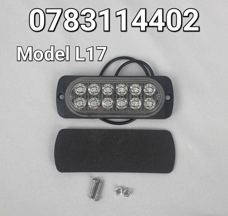 Lampa Led Rosie-Ceata-Pozitie-Stop-Remorca-Trailer-Platforma-Atv - L17