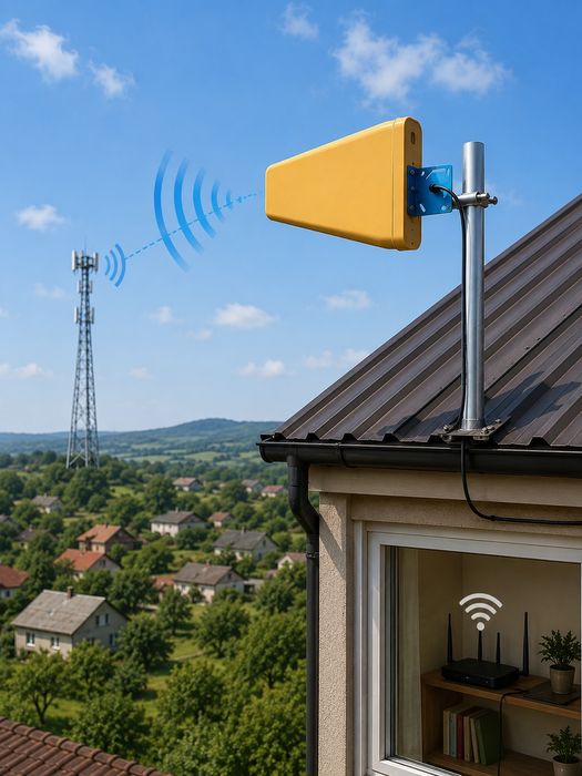 4G LTE modem va routerlar kuchaytiruvchi antenna. Внешняя антенна для