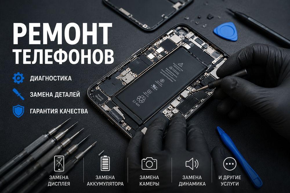 Ремонт телефонов Android и iPhone