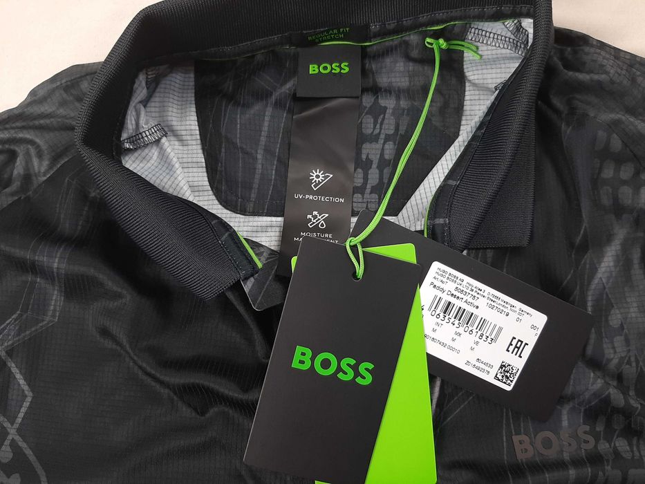 Hugo Boss Paddy Desert Active - Оригинална мъжка тениска с яка р-р M
