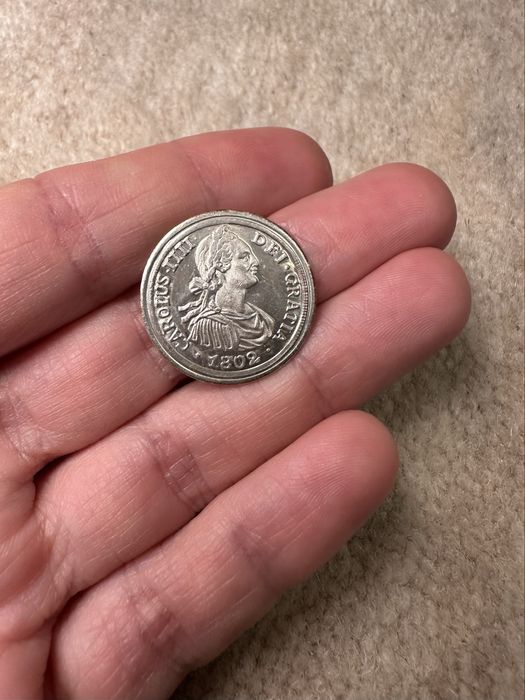 Moneda argint 1802 Carolus IIII in stare excelenta autentica