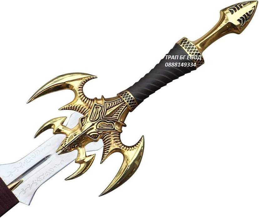 Меч Демон Мечове СТОМАНА с Поставка Soul Devourer Demon