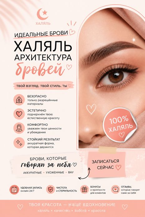 Требуется модель на архитектуру бровей