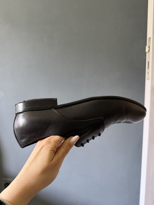 Pantofi negri de barbat din piele naturala eleganti marime 39