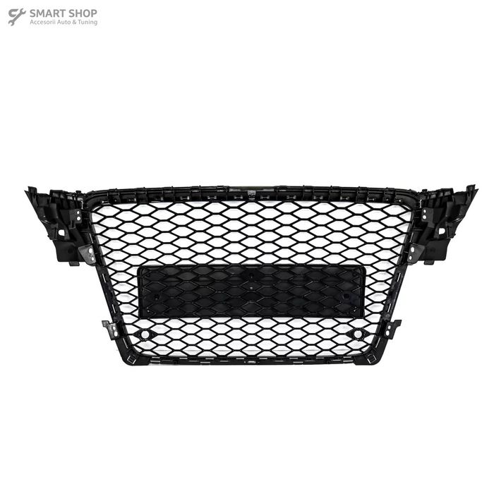 Grila Centrala Fara Emblema Audi A4 B8 (2008-2011) RS4 Design Negru Lu