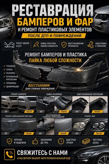 Реставрация бамперов