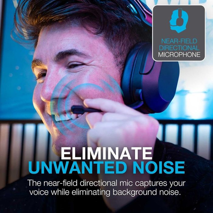 JLab Nightfall Безжични слушалки за игри с микрофон, 50 мм драйвер