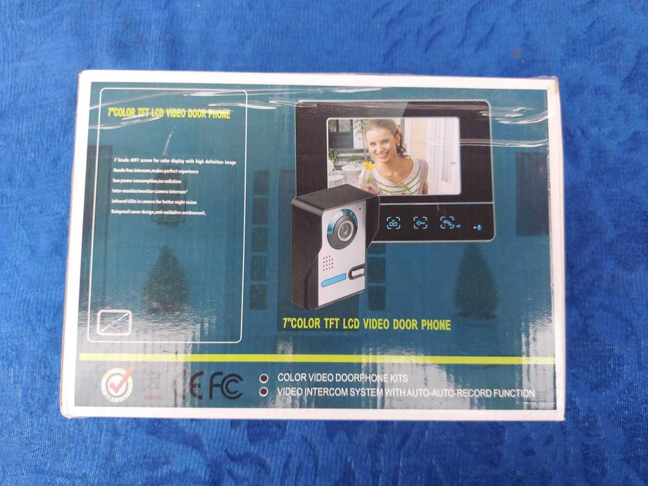 Video interfon Home, ecran diagonala 7" display color, alb