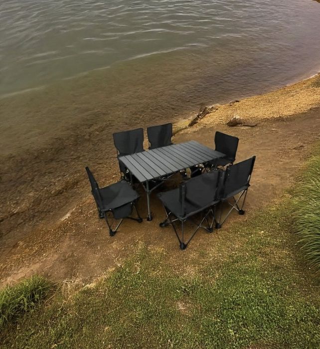 Складной комплект стол и стулья для кемпинга