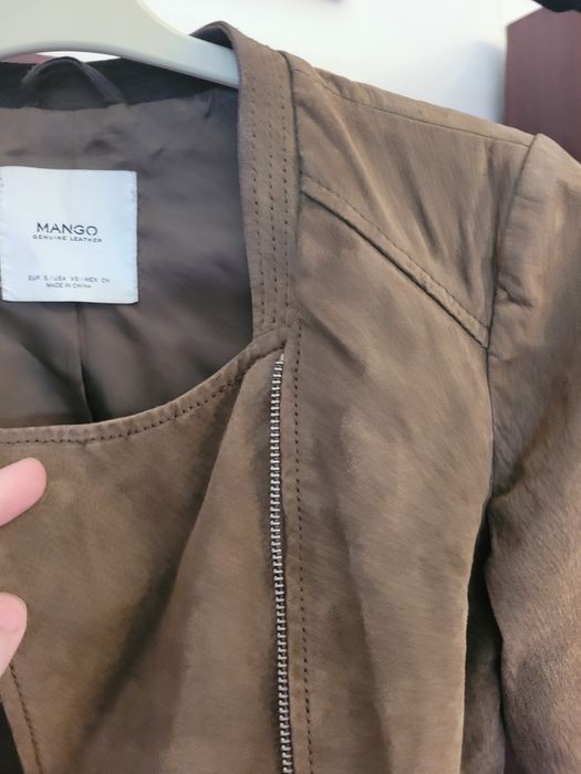 Mango geaca piele dama, măsură S