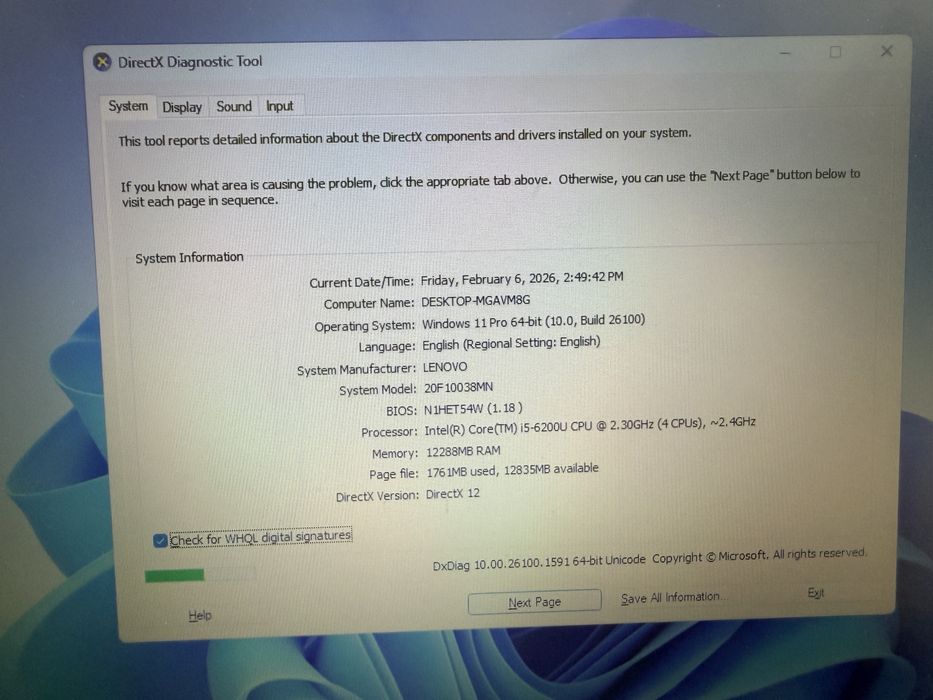 Laptop Lenovo i5 gen 6 perfect pt scoala , office , internet -700 ron