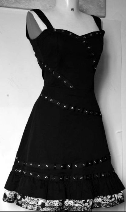 Rochiță gothic LIVING DEAD SOULS mărimea S - UNICAT
