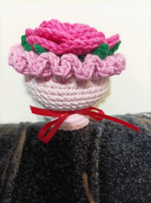 Букет амигуруми на една кука