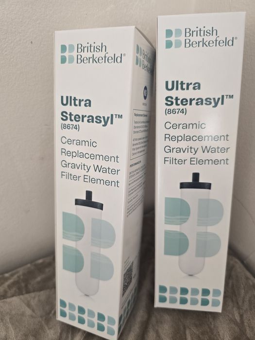 2 бр. ЧИСТО НОВИ керамични филтри British Berkefeld / Doulton Ultra Sterasyl (8674)