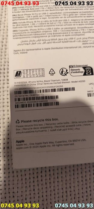 cutie iphone 16 pro black titanium 128 Gb