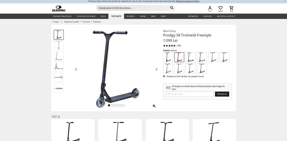 Trotinetă Prodigy S8 Freestyle de vânzare