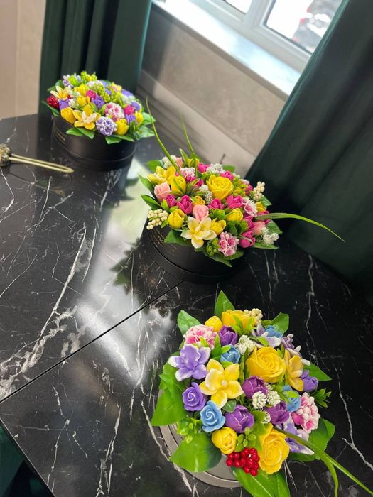 Цветы из вкусно пахнущего мыла