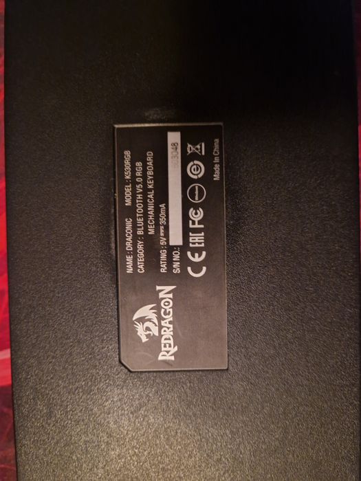 tastatura redragon draconic