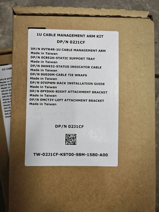 DELL 1U Cable Management Arm Kit DP/N 02J1CF