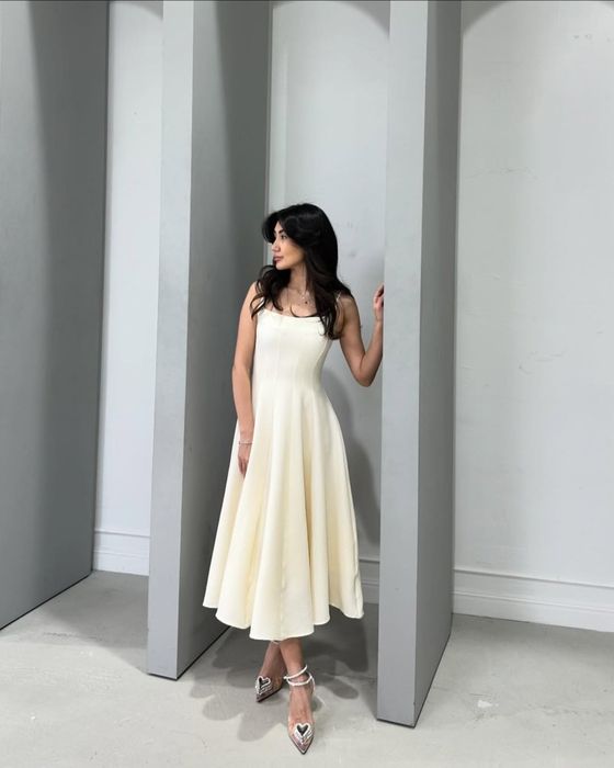 Платье в цвете айвори