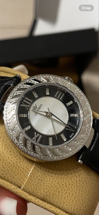 Optima - Ceas elvețian de damă cu diamante - OSL317-SL-D-3