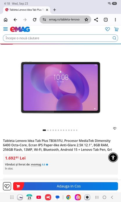 Lenovo Idea Tab Plus 12.1 inch,garanție  2028