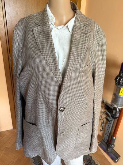 Мъжко ленено сако Massimo Dutti, размер 54