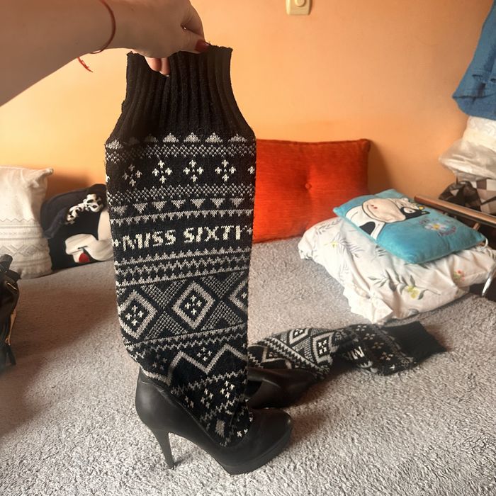 Miss Sixty - Cizme  piele si lână marimea 39