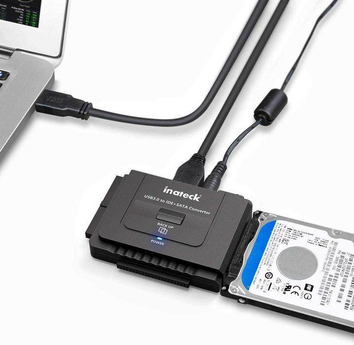 Adaptor pentru hard disk Inateck pentru HDD și SSD 2. 5/3.5