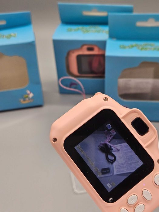 Детски дигитален фотоапарат  2'' дисплей, Full HD видео +32GB SD розов